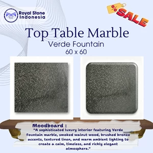 Top Table Marmer Verde Fountain 60 x 60