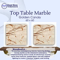 Top Table Marmer Golden Canaly 60 x 60
