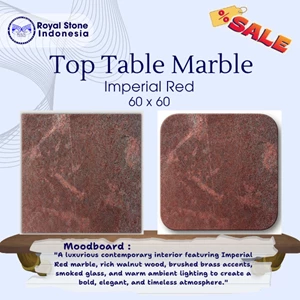 Top Table Marmer Imperial Red 60 x 60