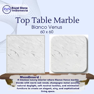 Top Table Marmer Bianco Venus 60 x 60