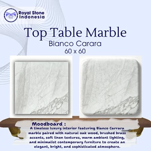 Top Table Marmer Bianco Carrara 60 x 60