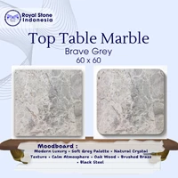 Top Table Marmer Brave Grey 60 x 60